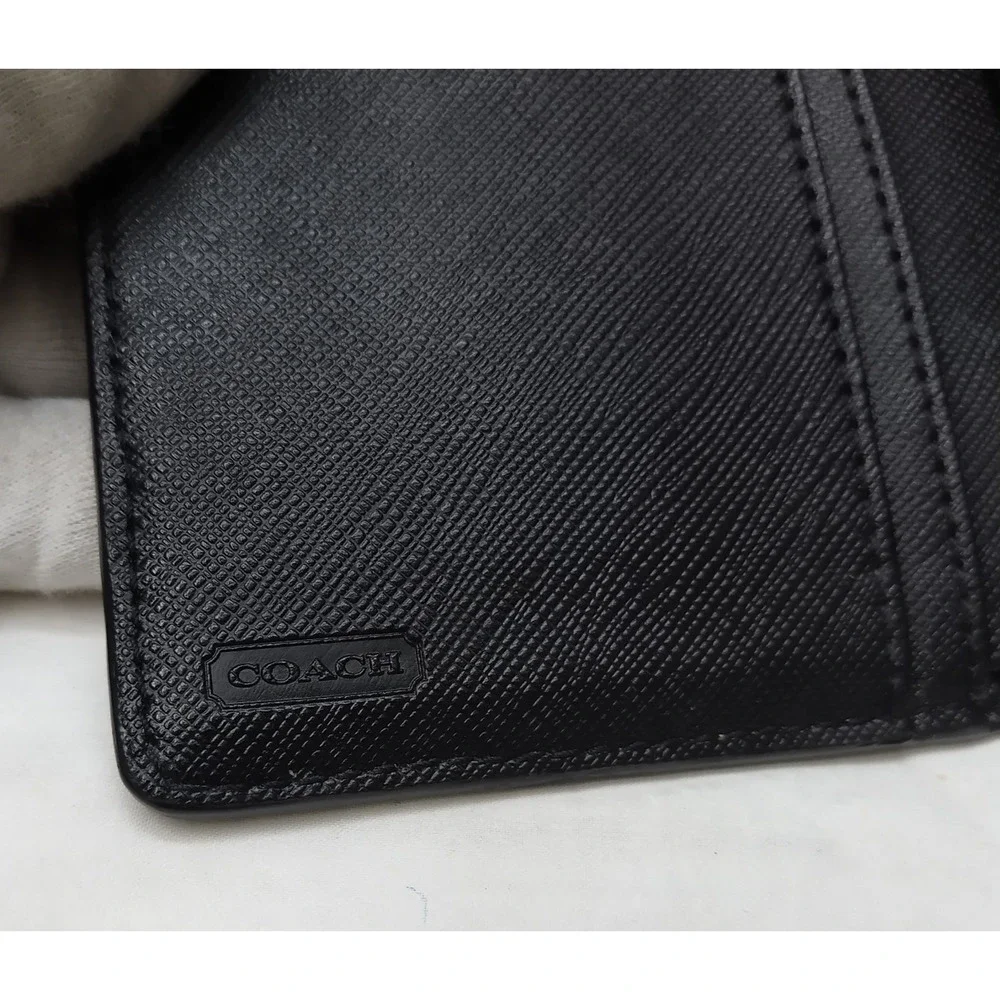 Coach black leather
